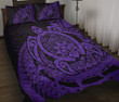 Hawaii Polynesian Turtle Quilt Bed Set - Purple - AH - J4 - Alohawaii
