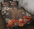Alohawaii Home Set - Quilt Bed Set Hawaii Turtle Polynesian Hibiscus Kanaka Style Tropical- | Alohawaii.co