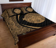 Hawaii Polynesian Pele Kanaka Quilt Bed Set Circle Style Gold - AH - J7 - Alohawaii