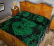 Hawaii Anchor Hibiscus Flower Vintage Quilt Bed Set - AH - Green - J5 - Alohawaii