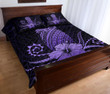 Alohawaii Home Set - Quilt Bed Set Hawaii Polynesian Pineapple Hibiscus Zela Style Purple J4