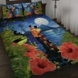 Hawaiian Lover - Couple Dancing Quilt Bed Set | Alohawaii.co