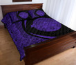 Hawaii Polynesian Pele Kanaka Quilt Bed Set Circle Style Purple - AH - J7 - Alohawaii