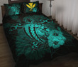 Hawaii Hibiscus Quilt Bed Set - Harold Turtle - Turquoise - AH J9 - Alohawaii