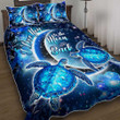 Alohawaii Quilt Bed Set - Hawaii Moon Star Turtle Quilt Bed Set