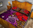 Alohawaii Home Set - Hawaii Lauhala Hibiscus Polynesian Tropical Pink Quilt Bed Set - Wake Style - AH - J4