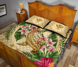 Alohawaii Quilt Bed Set - Hammerhead Shark Quilt Bed Set Strong Pattern Hibiscus Plumeria AH J1 - Alohawaii