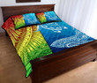 Hawaii Turtle Shark Polynesian And Sea Quilt Bed Set - AH - J4 - Alohawaii
