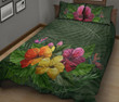 Colorful Hibiscus Quilt Bed Set - AH - J4 - Alohawaii