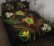 Alohawaii Quilt Bed Set - Hawaii Kanaka Turtle Plumeria Polynesian Quilt Bed Set - Royal