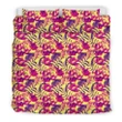Alohawaii Bedding Set - Cover and Pillow Cases Hawaiian Seamless Tropical Flower Plant Pattern Background Polynesian J71