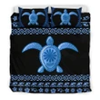Hawaiian Hibiscus Turtle Polynesian Bedding Sets - Blue Version - AH - J1 - Alohawaii
