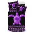 Hawaiian Hibiscus Turtle Polynesian  Bedding Sets - Purple Version - AH - J1 - Alohawaii