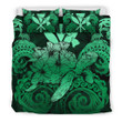 Hawaii Turtle Wave Polynesian Bedding Set - Hey Style Green Pastel - AH - J4 - Alohawaii