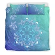 Alohawaii Bedding Set - Cover and Pillow Cases Hawaiian Turtle Water Background Polynesian - AH - J1
