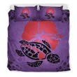 Alohawaii Bedding Set - Cover and Pillow Cases Hawaiian Hibiscus Turtle Polynesian - AH - J4