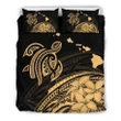 Alohawaii Bedding Set - Cover and Pillow Cases Hawaiian Map Turtle Polynesian Plumeria- | Alohawaii.co
