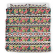 Alohawaii Bedding Set - Cover and Pillow Cases Hawaiian Hibiscus Ethnic Mix Tropical Flower Polynesian J71