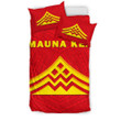 Alohawaii Bedding Set - Cover and Pillow Cases Hawaiian  Mauna Kea Volcano Polynesian Red - AH - J71