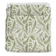 Alohawaii Bedding Set - Cover and Pillow Cases Hawaiian Tropical Leaves Green Pattern Polynesian J71