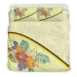 Alohawaii Bedding Set - Cover and Pillow Cases Hawaiian Hibiscus Flower Polynesian Yellow Color | Alohawaii.co