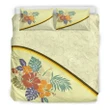 Alohawaii Bedding Set - Cover and Pillow Cases Hawaiian Hibiscus Flower Polynesian Yellow Color | Alohawaii.co