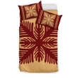 Alohawaii Bedding Set - Cover and Pillow Cases Hawaiian Quilt Pattern Monstera Sago Palm Polynesian - AH J9