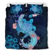 Alohawaii Bedding Set - Cover and Pillow Cases Guam Blue Turtle Hibiscus A02