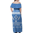 Alohawaii Dress - FSM Kosrae Christmas Off Shoulder Long Dress Simple Style