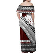 Alohawaii Dress - Fiji Masi Curve Off Shoulder Long Dress