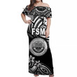Alohawaii Dress - FSM Off Shoulder Long Dress Unique Vibes - Black