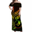 Alohawaii Dress - FSM Yap Off Shoulder Long Dress Original Vibes - Reggae