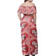Alohawaii Dress - Samoan Siapo Elei Hibiscus Off Shoulder Long Dress