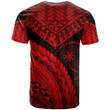 Chuuk Custom Personalised T-Shirt Red - Polynesian Necklace and Lauhala