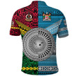 (Custom Personalised) Vanuatu And Fiji Polo Shirt Together - Bright Color