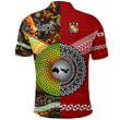 Tonga Ngatu And Australia Aboriginal Polo Shirt Together