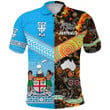Australia Aboriginal And Fiji Tapa Polo Shirt Together