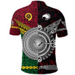Vanuatu And New Zealand Polo Shirt Together - Red