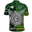 New Zealand Maori Aotearoa Polo Shirt Cook Islands Together - Green