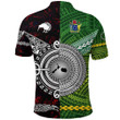 New Zealand Maori Aotearoa Polo Shirt Cook Islands Together - Red