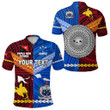 (Custom Personalised) Papua New Guinea And Samoa Together Polo Shirt