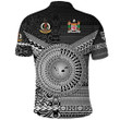 (Custom Personalised) Vanuatu And Fiji Polo Shirt Together - Black, Custom Text And Number