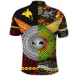Papua New Guinea And Australia Aboriginal Polo Shirt Together