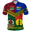 (Custom Personalised) Vanuatu And New Caledonia Kanaky Polo Shirt Together