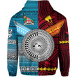 Papua New Guinea Polynesian And Fiji Tapa Together Hoodie - Bright Color