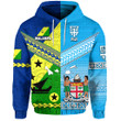 (Custom Personalised) Vanuatu Malampa Province And Fiji Hoodie Together, Custom Text And Number