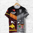 Papua New Guinea Polynesian And Fiji Tapa Together T Shirt - Black