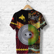 (Custom Personalised) Papua New Guinea And Australia Aboriginal T Shirt Together