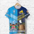 (Custom Personalised) Fiji and Tokelau T Shirt Together, Custom Text And Number