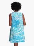 Alohawaii Clothing - Clear Sky Turtle A Line Dress